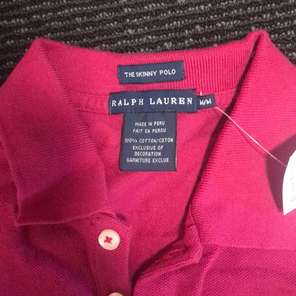 NWT Ralph Lauren Raspberry Polo - Picture 2 of 2